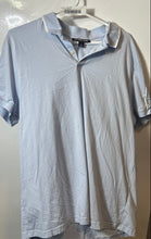 Load image into Gallery viewer, Michael Kors Mens Blue White Piping Cotton Short Sleeve Polo Shirt Size XL
