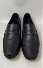 Load image into Gallery viewer, Bruno Magli Mens Black Leather Slip-On Round Toe Penny Loafer Shoes Size 12M
