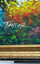 Load image into Gallery viewer, Landscape Multicolor Contemporary Wall Art Framed Canvas Painting By Taylor
