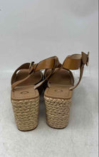 Load image into Gallery viewer, Louise Et Cie Womens Paley Brown Leather Wedge Platform Sandals Size 12M
