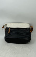 Load image into Gallery viewer, Great America Womens Black White Cream Leather Shoulder Crossbody Bag
