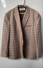 Load image into Gallery viewer, Steve Harvey Mens Brown Plaid Long Sleeve Pockets Two-Button Blazer Size 58L 53W
