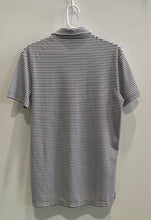 Load image into Gallery viewer, Polo Ralph Lauren Mens White Black Striped Short Sleeve Collared Polo Shirt Sz S
