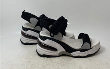 Load image into Gallery viewer, ASH Womens Cosmos White Black Open Toe Hook And Loop Ankle Strap Sandals Size 39
