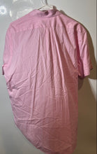 Load image into Gallery viewer, Ralph Lauren Mens Pink Cotton Short Sleeve Collared Button-Up Shirt Size Large
