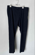 Load image into Gallery viewer, Brooks Brothers Mens Black Flat Front Advantage Milano Chino Pants Size W34/33L

