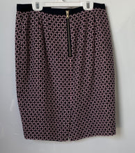 Load image into Gallery viewer, Talbots Womens Pink And Black Geometric Print Straight &amp; Pencil Skirt Size 6P
