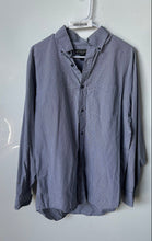 Load image into Gallery viewer, Banana Republic Mens Blue Geometric Cotton Collared Button-Up Shirt Size Large
