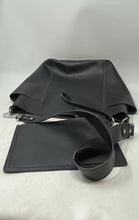 Load image into Gallery viewer, Bostanten Womens Black Leather Detachable Strap Tote Handbag With Pouch Wallet
