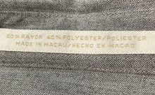 Load image into Gallery viewer, Perry Ellis Mens Gray Long Sleeve Collared Button-Up Shirt Size Large
