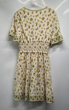 Load image into Gallery viewer, Max Studio Womens Multicolor Lemon Print Surplice Neck Fit &amp; Flare Dress Size L
