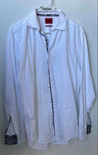 Load image into Gallery viewer, Hugo Boss Mens White Collared Long Sleeve Slim-Fit Dress Shirt Size 15.5
