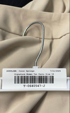 Load image into Gallery viewer, Signature By Larry Levine Womens Tan Flat Front Dress Pants Size 18 With Tags
