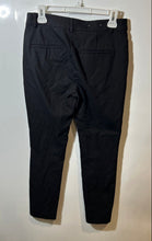 Load image into Gallery viewer, Loft Womens Black Flat Front Stretch Pockets Straight Leg Dress Pants Size 4
