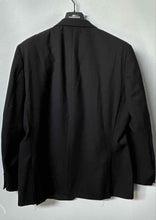 Load image into Gallery viewer, Calvin Klein Mens Black Wool Long Sleeve Single-Breasted Two-Button Blazer 46R
