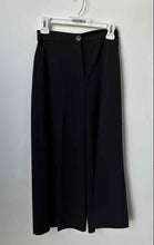 Load image into Gallery viewer, Nine West Womens Black Flat Front Elastic Waist Wide-Leg Ankle Pants Size 2
