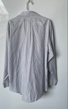 Load image into Gallery viewer, Brooks Brothers Mens Gray Printed Madison Fit Non-Iron Dress Shirt Size 16.5-35
