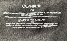 Load image into Gallery viewer, Calvin Klein Mens Black V-Neck Short Sleeve Pullover T-Shirt Size Large
