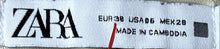 Load image into Gallery viewer, Zara Womens Beige Flat Front Pockets Straight Leg Trouser Pants Size 06
