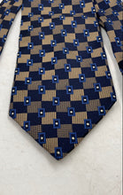 Load image into Gallery viewer, Valentino Mens Blue Brown Printed Adjustable Pointed Tie
