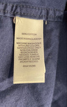 Load image into Gallery viewer, Express Mens Blue Cotton Short Sleeve Button-Down Collar Dress Shirt Size Large
