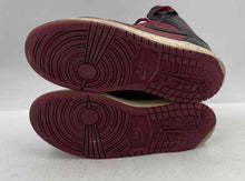 Load image into Gallery viewer, Authentic Nike Kids Air Jordan 1 Mid Maroon Black Sneaker Shoes Size 5Y Damaged
