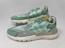 Load image into Gallery viewer, Adidas Womens Nite Jogger F33837 Mint &amp; White Sneakers Shoes Size 9.5 No Ties
