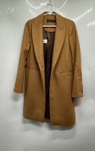 Load image into Gallery viewer, Zara Womens Brown Long Sleeve Regular Fit Button Front Trench Coat Size XS
