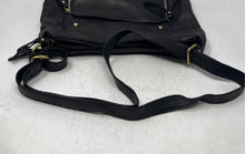Load image into Gallery viewer, East 5th Womens Black Outer Pockets Adjustable Strap Zipper Shoulder Bag
