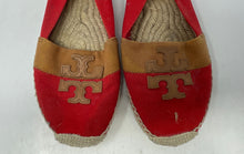Load image into Gallery viewer, Authentic Tory Burch Womens Jamie Red Slip-On Espadrille Shoes Size 7M
