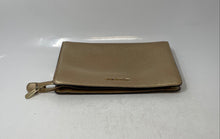 Load image into Gallery viewer, Michael Kors Womens Gold Color Outer Pockets Zipper Pouch Wallet
