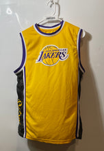 Load image into Gallery viewer, Ultra Game Mens Yellow Crew Neck Los Angeles Lakers Basketball-NBA Jersey Size S
