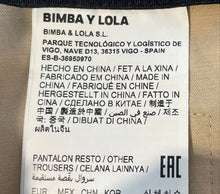 Load image into Gallery viewer, Bimba Y Lola Womens Khaki Black Animal Print Wide-Leg Trouser Pants Size Large
