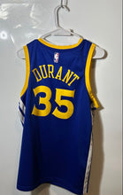Load image into Gallery viewer, Nike Mens Blue Yellow Golden State Warriors Durant #35 NBA Jersey Size 48
