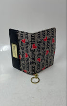 Load image into Gallery viewer, Juicy Couture Womens Black Gray Signature Print Inner Pocket Bifold Wallet
