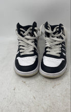Load image into Gallery viewer, Adidas Kids Hoops Mid IH7893 White Black Leather Lace-Up Sneaker Shoes Size 2.5
