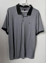 Load image into Gallery viewer, Michael Kors Mens Gray Black Heather Short Sleeve Collared Golf Polo Shirt Sz L
