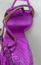 Load image into Gallery viewer, Schutz Womens Vikki Purple Tie Stiletto Heel Strappy Sandals Size 8.5B
