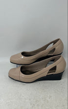 Load image into Gallery viewer, Life Stride Womens Brown Leather Round Toe Slip-On Wedge Pump Heels Size 7M

