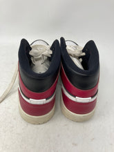 Load image into Gallery viewer, Nike Womens Jordan 1 Mid BQ6472-016 White Black Red Sneaker Shoes Sz 8 No Insole
