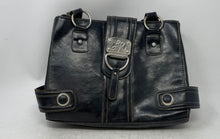 Load image into Gallery viewer, LR Womens Black Leather Inner Pockets Double Handle Shoulder Bag
