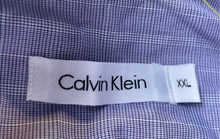 Load image into Gallery viewer, Calvin Klein Mens Purple Plaid Long Sleeve Collared Button-Up Shirt Size XXL
