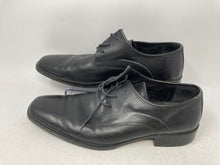 Load image into Gallery viewer, Coach Mens Black Leather Square Toe Lace-Up Derby Dress Shoes Size 9.5
