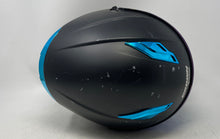 Load image into Gallery viewer, Crown Racing Mens Black Blue Full Face Motorcycle Helmet Size Large
