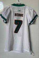 Load image into Gallery viewer, Reebok Womens White NFL Miami Dolphins Chad Henne #7 V-Neck Football Jersey Sz S
