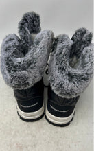Load image into Gallery viewer, Hicooer Womens Black Quilted Round Toe Lace-Up Snow Boots Size 37
