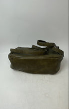 Load image into Gallery viewer, Boc Womens Dark Olive Green Leather Inner Pockets Adjustable Strap Crossbody Bag
