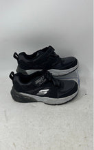 Load image into Gallery viewer, Skechers Boys Black Gray Low Top Round Toe Hook And Loop Sneakers Shoes Size 12
