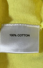 Load image into Gallery viewer, Authentic Tory Burch Womens Yellow Cotton Sleeveless Pullover Tank Top Size S
