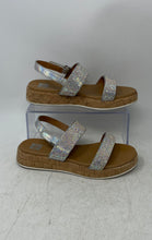 Load image into Gallery viewer, Dolce Vita Girls Silver Rhinestone Open Toe Slingback Sandals Size 5
